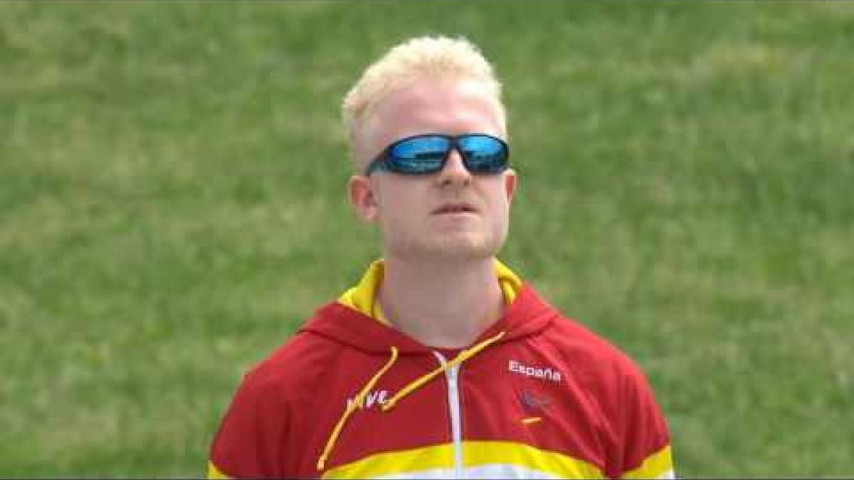 Men's long jump T13 | Victory Ceremony | 2016 IPC Athletics European Championships Grosseto