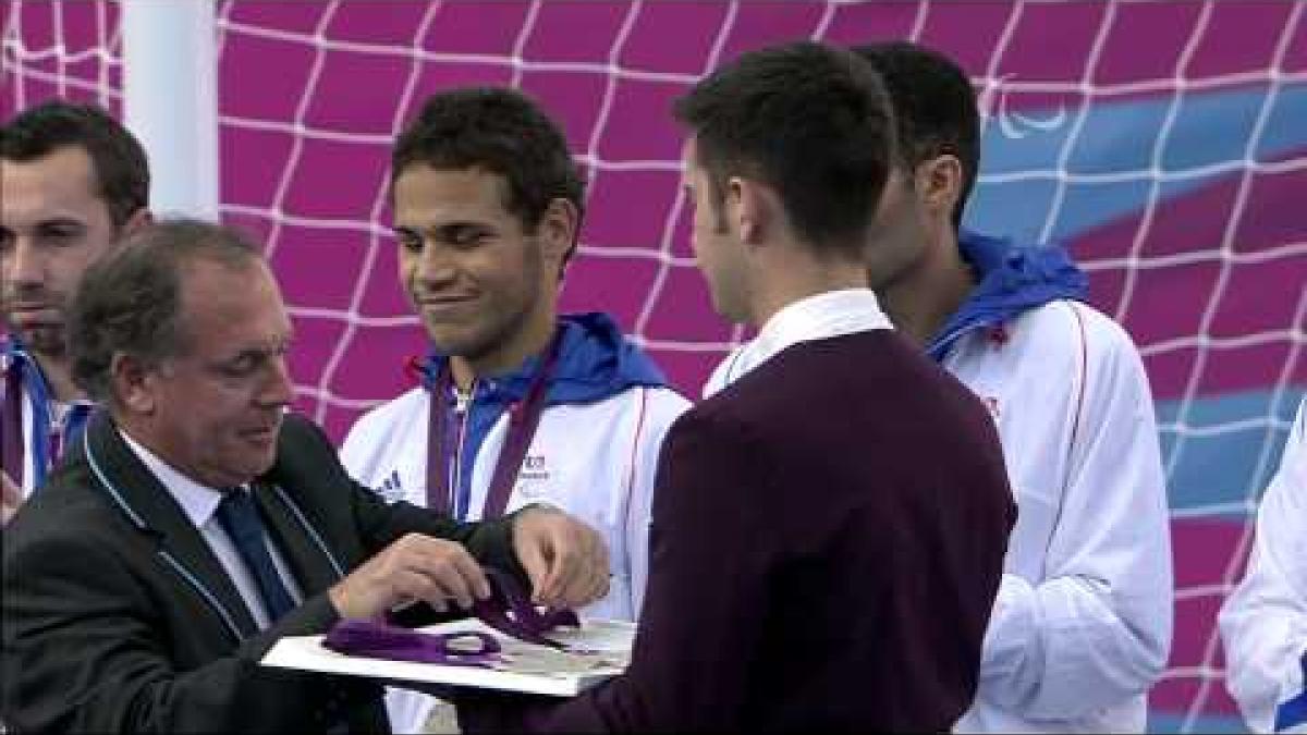 Football 5-a-side - Men's B1 Victory Ceremony - London 2012 Paralympic Games