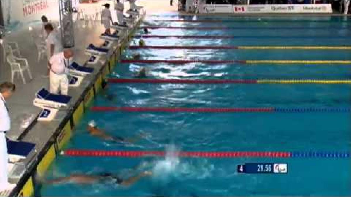 Swimming - men's 50m freestyle S6 - 2013 IPC Swimming World Championships Montreal