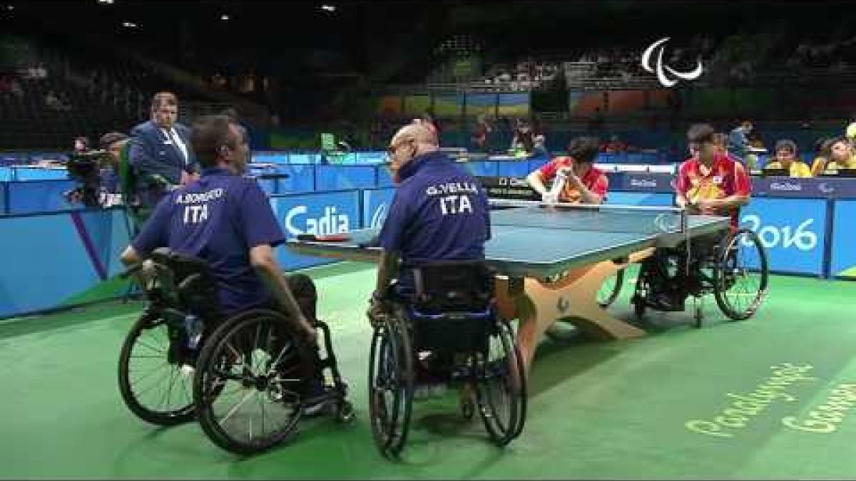Table Tennis | Korea v Italy | Men's Team Quarterfinal Class 1 - 2 | Rio 2016 Paralympic Games