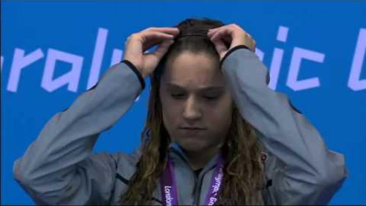 Swimming - Women's 100m Freestyle - S13 Victory Ceremony - London 2012 Paralympic Games