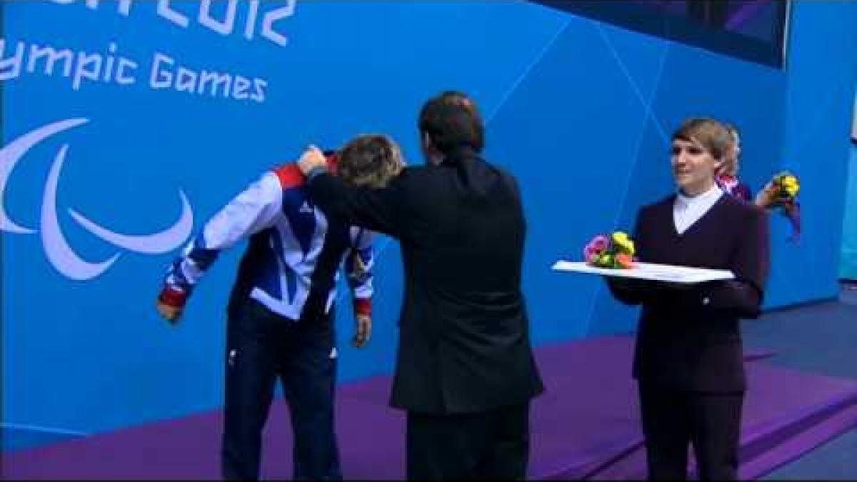 Swimming   Men's 100m Backstroke   S7 Victory Ceremony   2012 London Paralympic Games