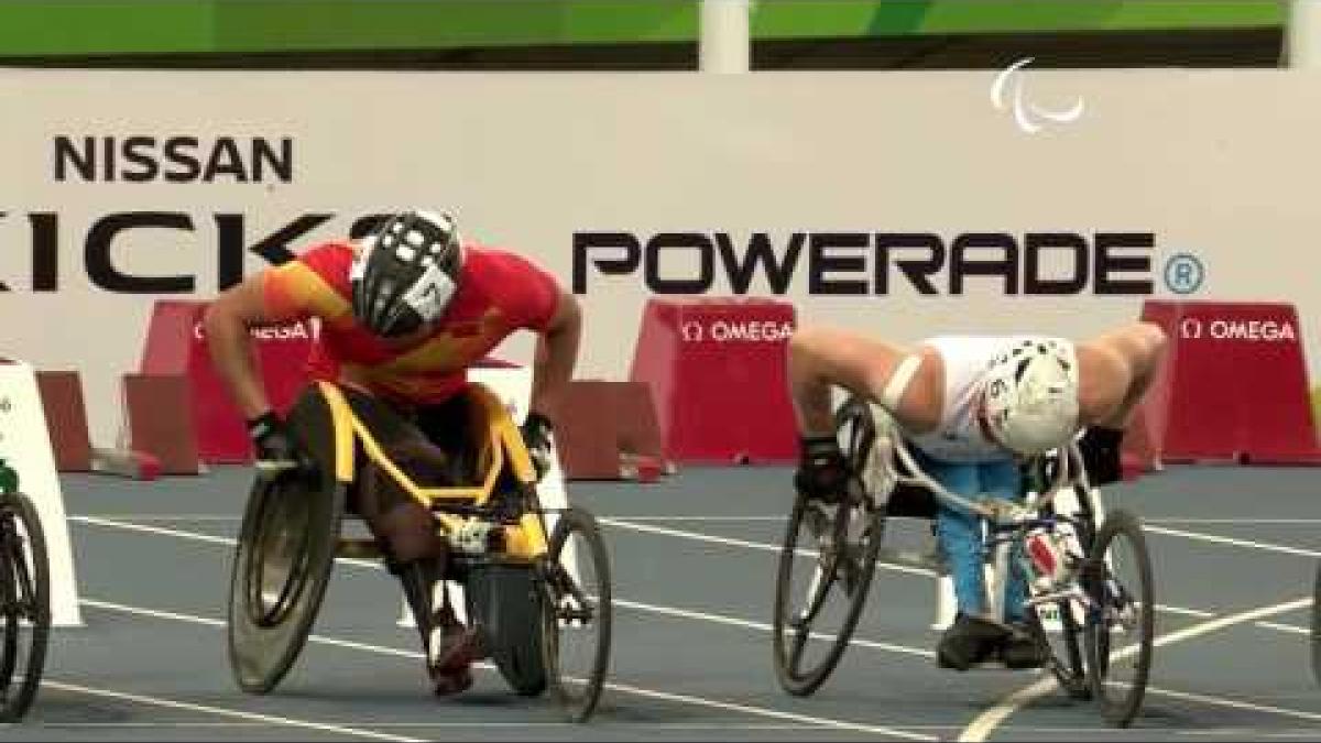Athletics | Men's 100m - T54 Round 1 heat 3 | Rio 2016 Paralympic Games