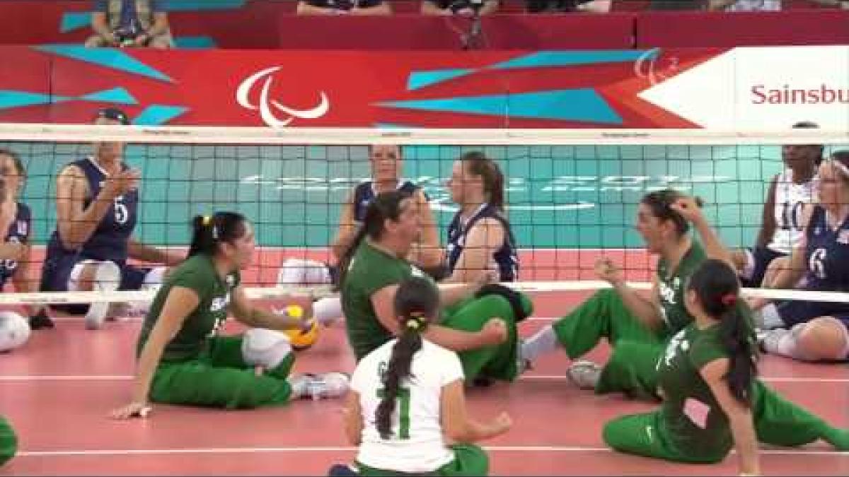 Sitting Volleyball - USA vs BRA - Women's Preliminaries Pool B - London 2012 Paralympic Games