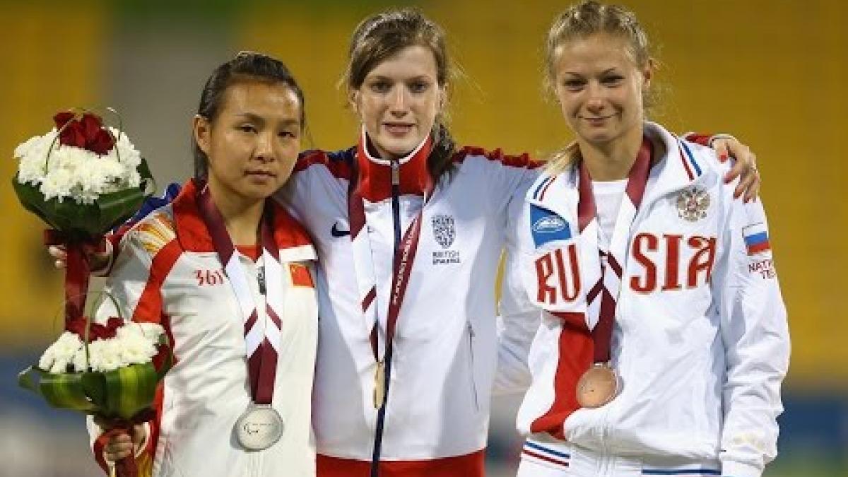 Women's 100m T38 | Victory Ceremony |  2015 IPC Athletics World Championships Doha