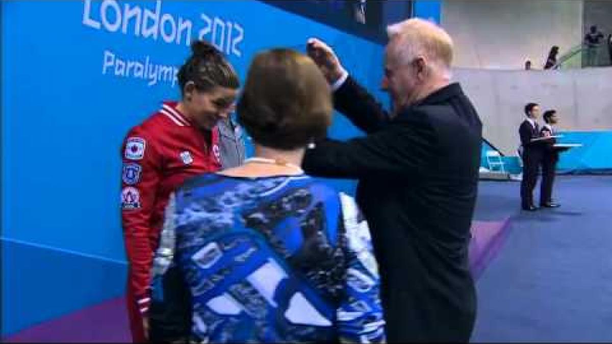 Swimming   Women's 50m Freestyle   S13 Victory Ceremony   2012 London Paralympic Games
