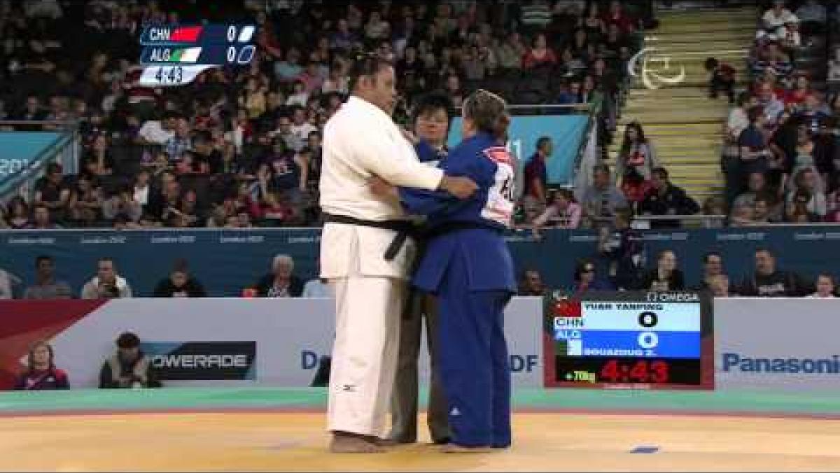 Judo - Women +70 kg Quarterfinals - China versus Algeria - 2012 London Paralympic Games
