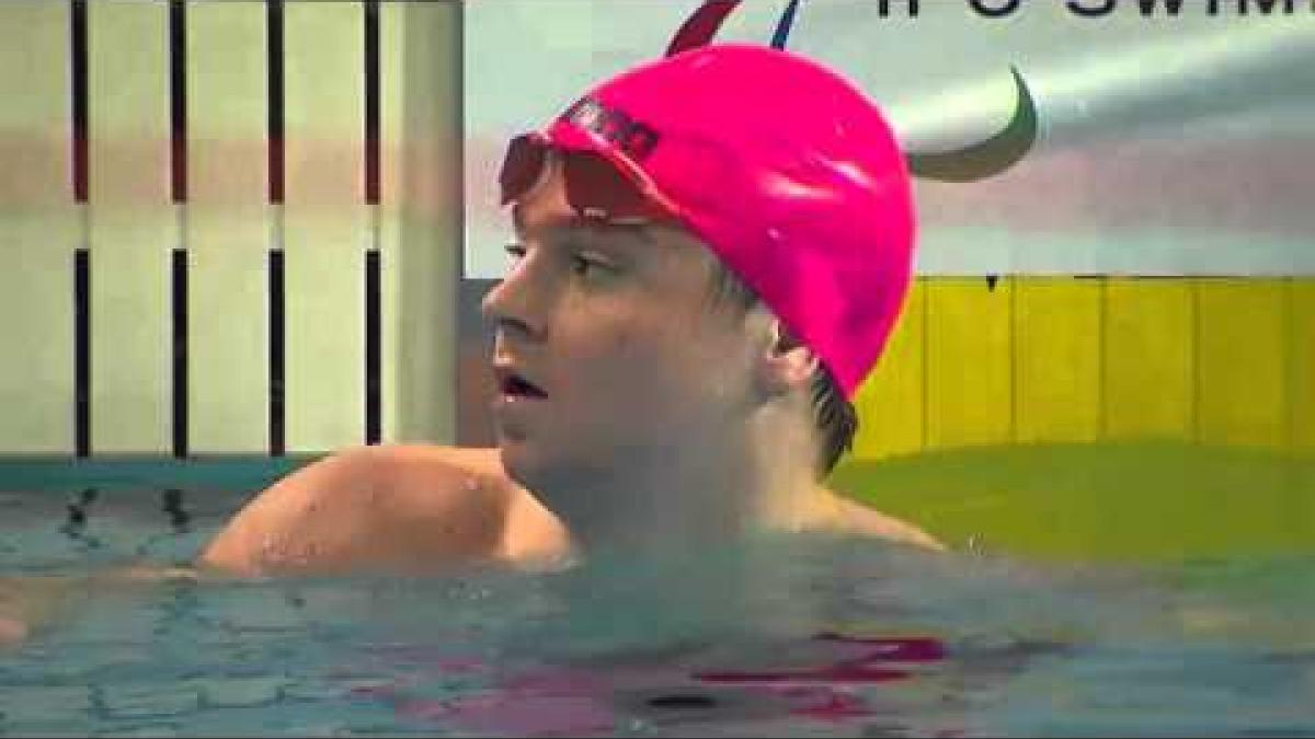 Men's 100m Breaststroke SB5 | Heat 1 | 2016 IPC Swimming European Open Championships Funchal