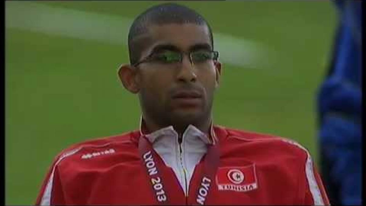 Athletics -  men's 100m T34 Medal Ceremony  - 2013 IPC Athletics World Championships, Lyon