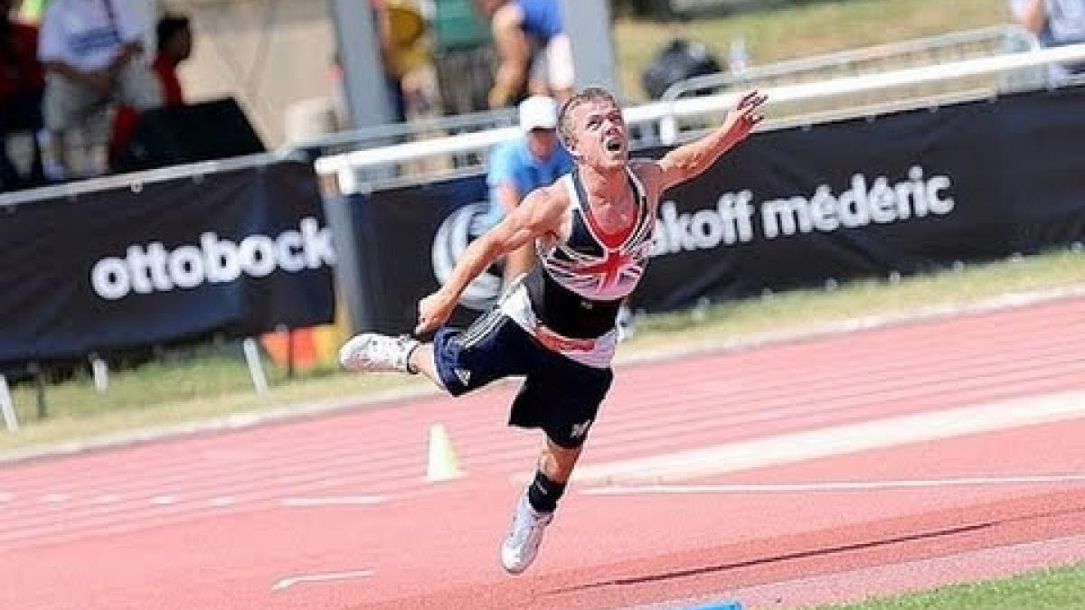 Athletics - Kyron Duke - men's javelin throw F41 final - 2013 IPC Athletics World C...