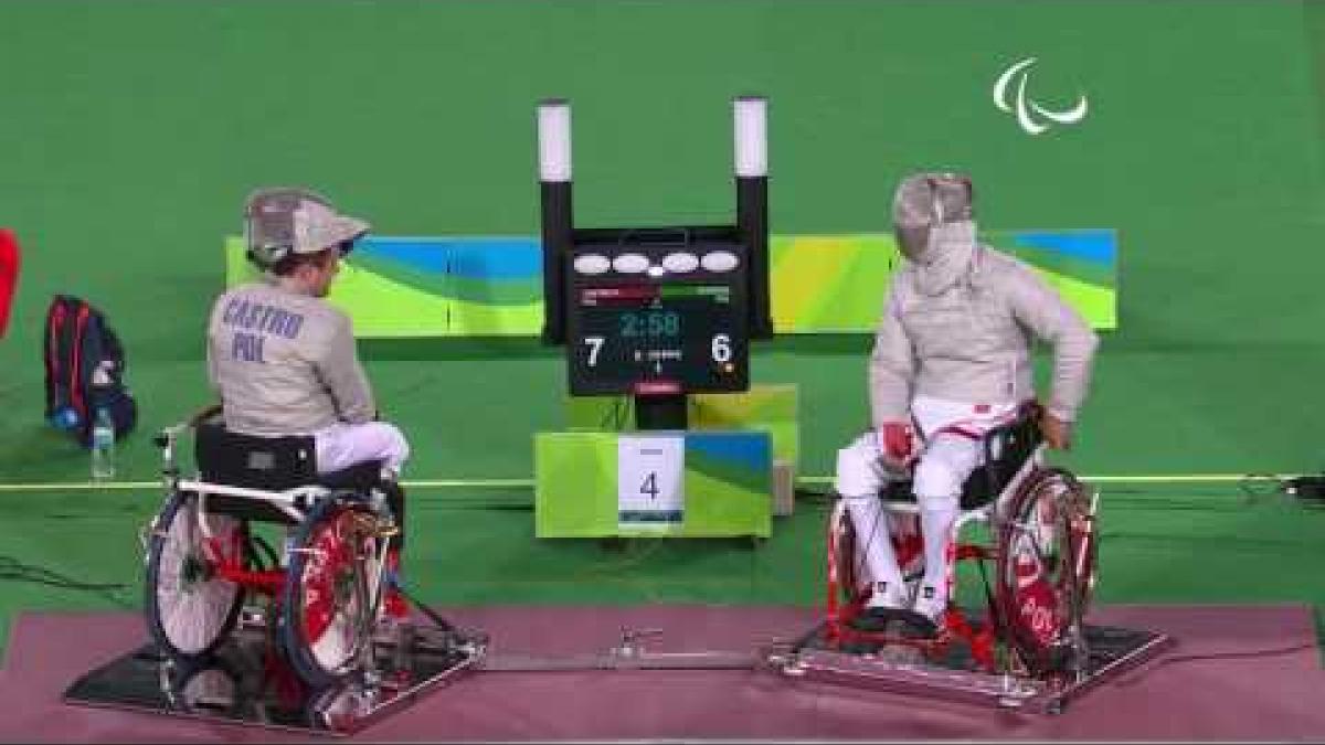 Wheelchair Fencing |  PLUTA v CASTRO |Men’s Individual SabreB bronze | Rio 2016 Paralympic Games