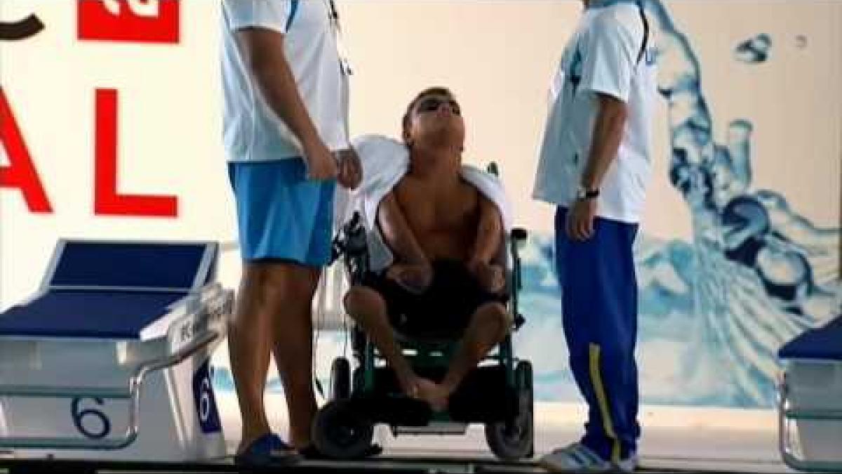 Swimming - men's 50m backstroke S1  - 2013 IPC Swimming World Championships Montreal