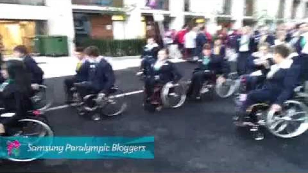 IPC Blogger - Aus opening walking in village, Paralympics 2012