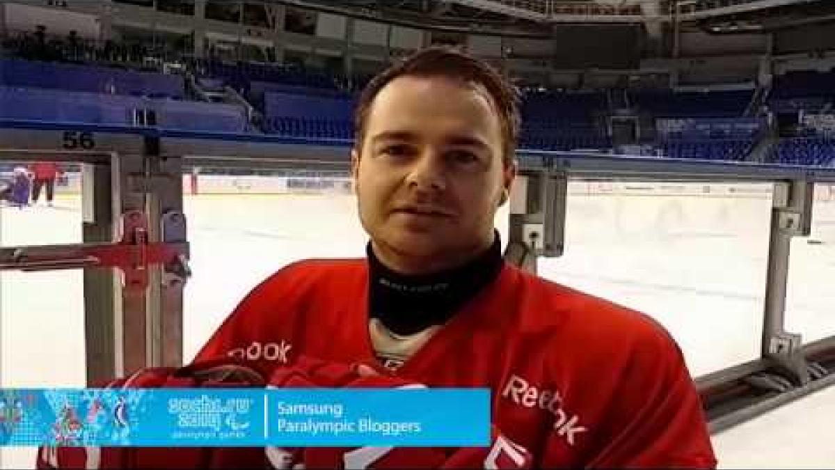 Morten Vaernes: At practice  at  the Shayba Arena