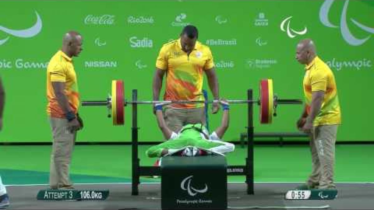 Powerlifting | TIJANI Latifat wins Silver | Womens’s -45kg | Rio 2016 Paralympic Games