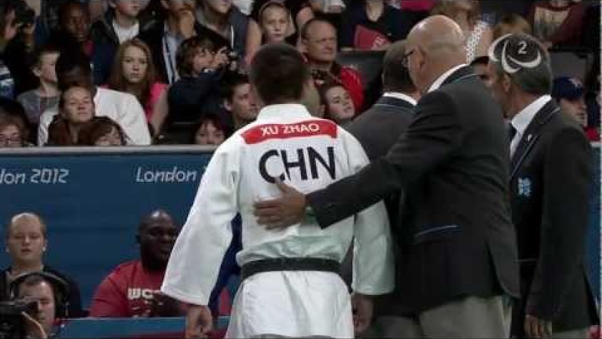 Judo - Men - 66 kg Semifinals A -  China versus Japan  - 2012 London Paralympic Games