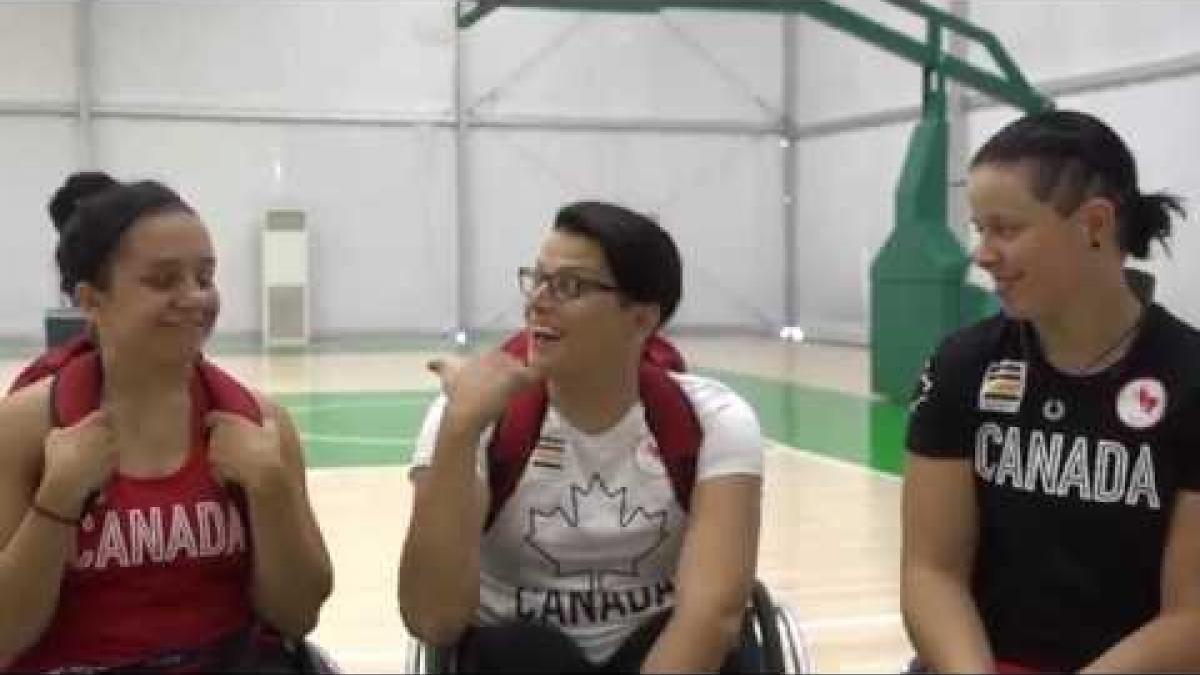 Team mates | Katie Harnock + Rosalie Lalonde + Cindy Oullet | Rio 2016 Paralympics