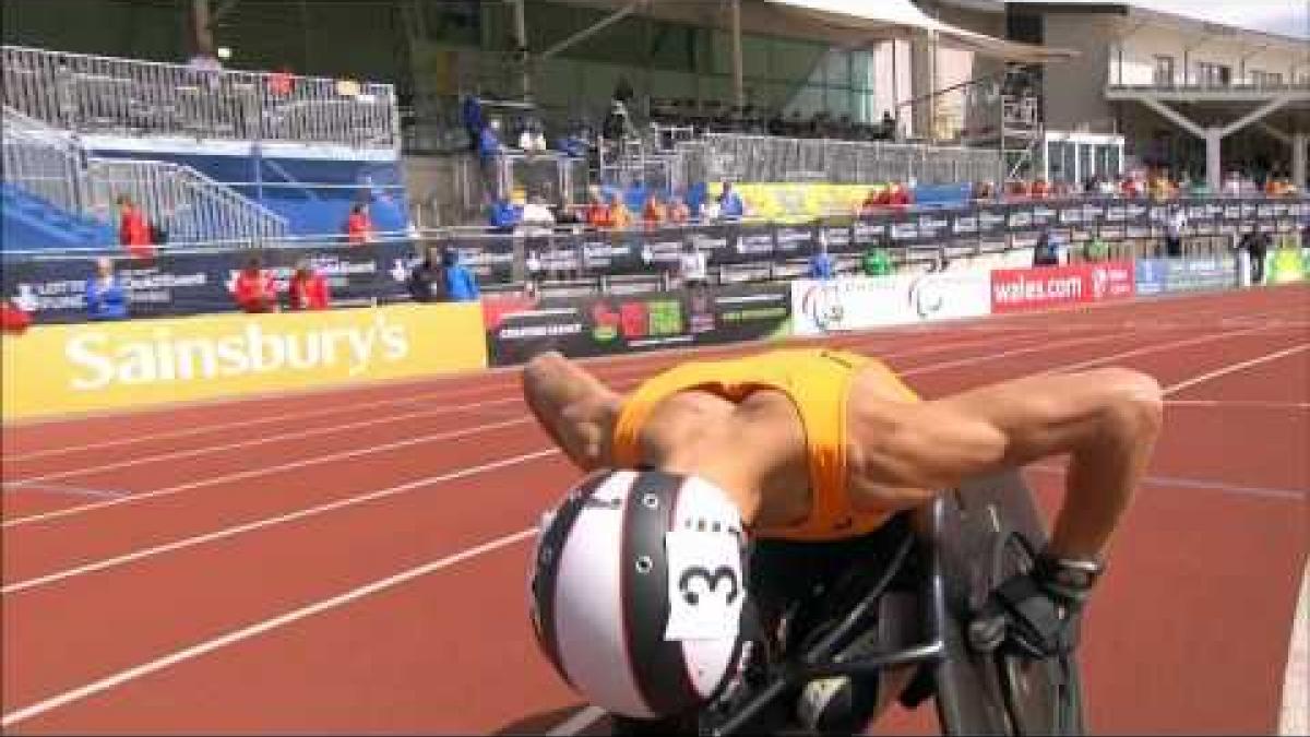 Men's 400m T34 | semi-final 2 | 2014 IPC Athletics European Championships Swansea