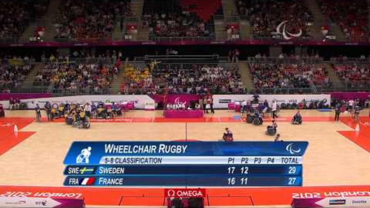 Wheelchair Rugby - SWE versus FRA - Mixed - 5/8 Classification 2 - London 2012 Paralympic Games