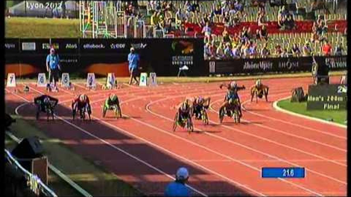 Athletics - men's 200m T52 final - 2013 IPC Athletics World Championships, Lyon