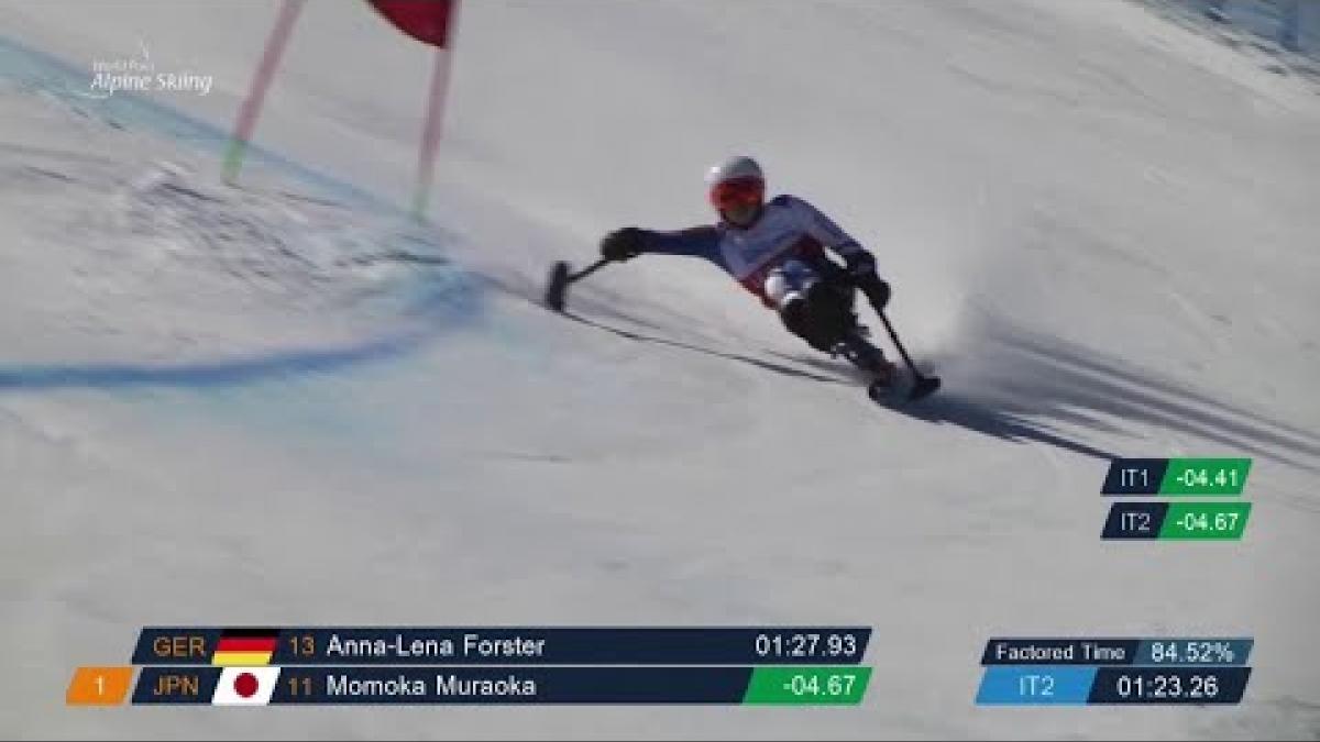 Momoka Muraoka | Giant Slalom Sitting | World Para Alpine World Cup | La Molina 2019