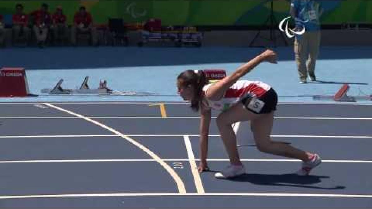 Athletics | Women's 200m - T36 Round 1 Heat 2 | Rio 2016 Paralympic Games