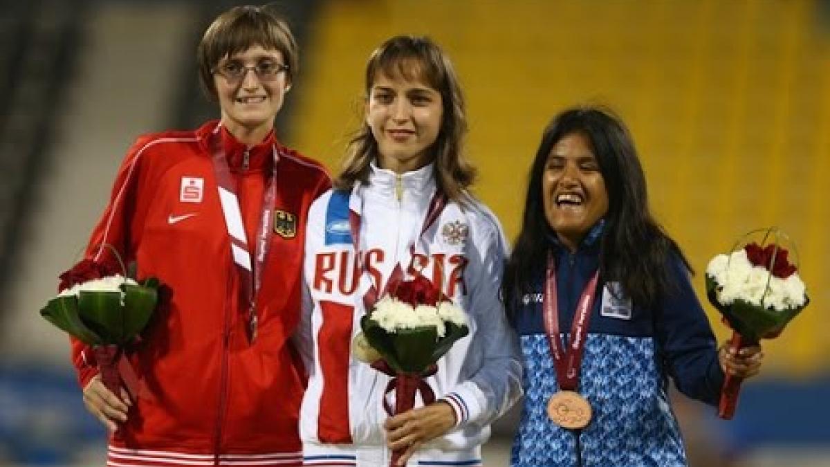 Women's 200m T36 | Victory Ceremony |  2015 IPC Athletics World Championships Doha