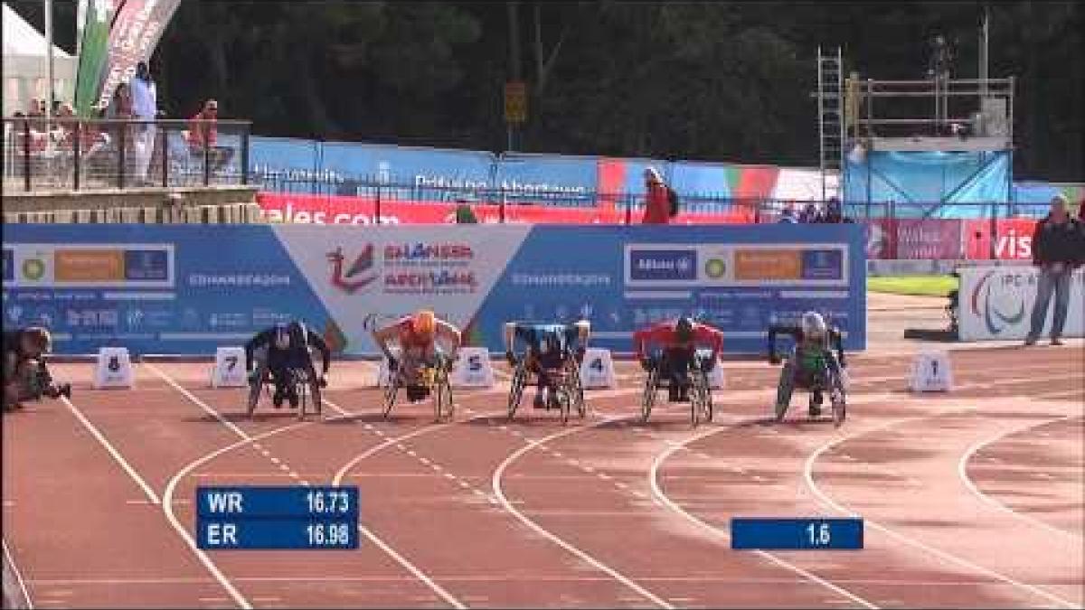 Men's 100m T52 | final | 2014 IPC Athletics European Championships Swansea