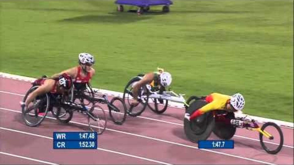 Women's 800m T53 | heat 2 |  2015 IPC Athletics World Championships Doha