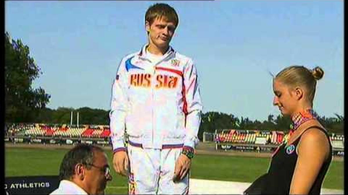 Athletics -  men's 400m T36 Medal Ceremony  - 2013 IPC Athletics World Championships, Lyon