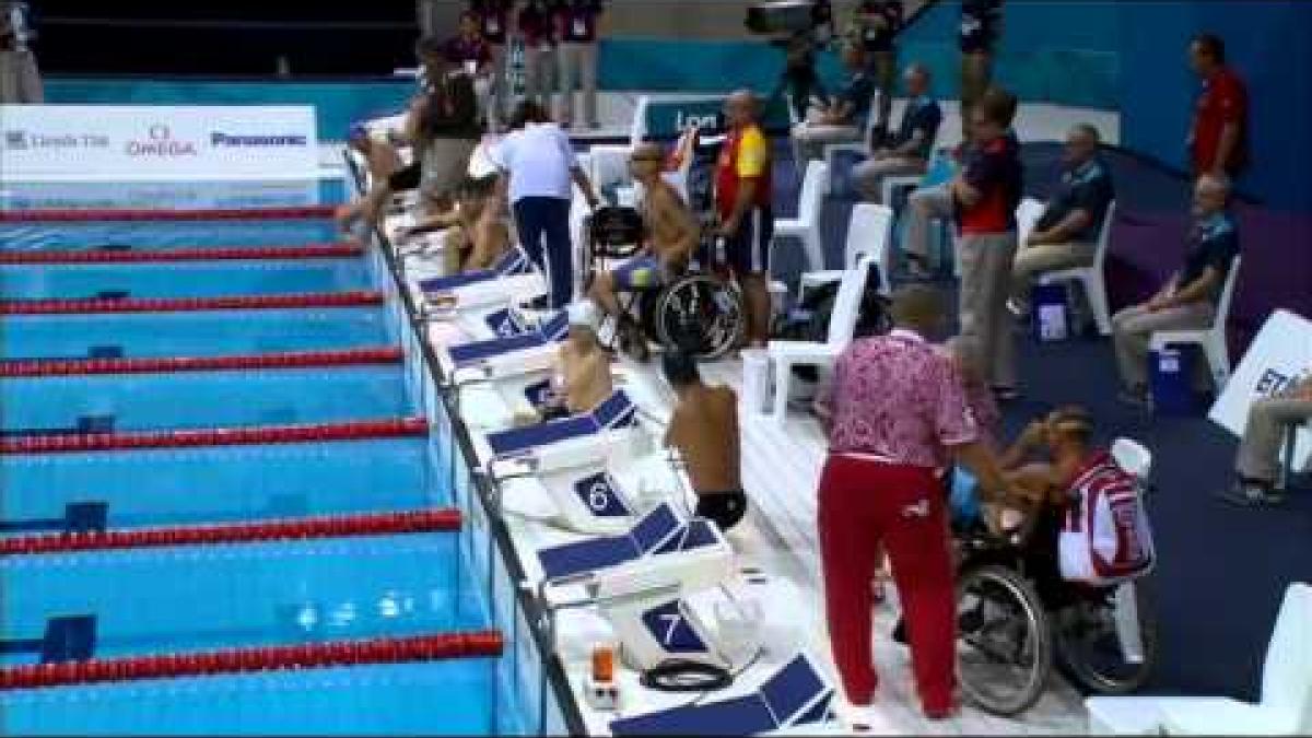 Swimming - Men's 50m Freestyle - S4 Heat 1 - 2012 London Paralympic Games