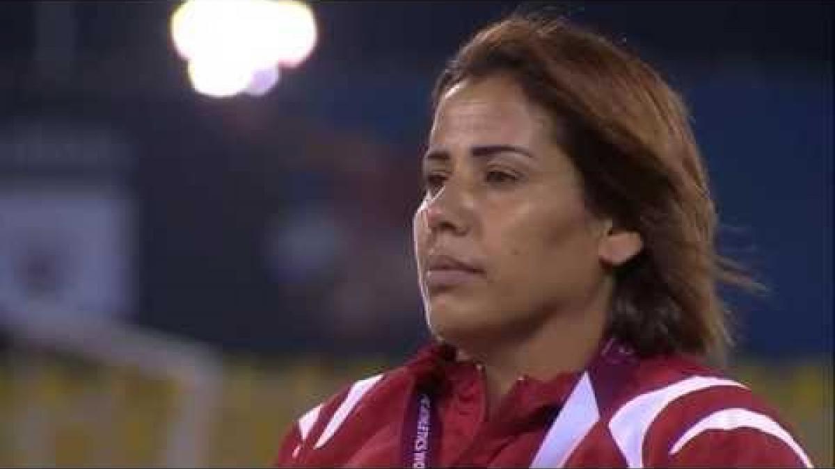 Women's javelin F54 | Victory Ceremony |  2015 IPC Athletics World Championships Doha