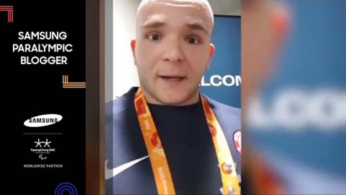 Josh Pauls | Athlete Lounge Tour and Flag Bearer Selection | Samsung Paralympic Blogger