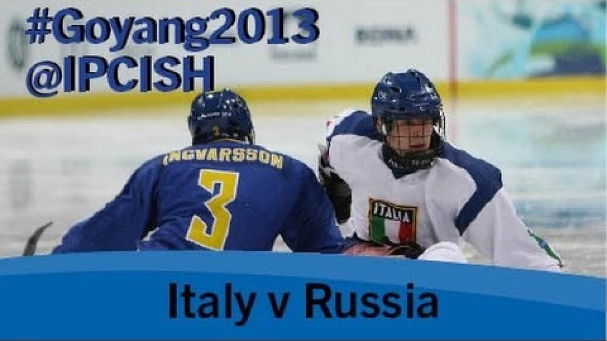Ice sledge hockey - Italy v Russia - 2013 IPC Ice Sledge Hockey World Championships A Pool Goyang
