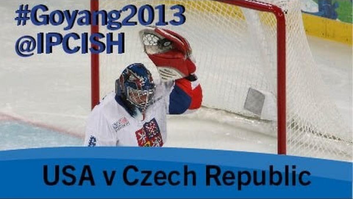 Ice sledge hockey - USA v Czech Republic - 2013 IPC Ice Sledge Hockey World Championships A Pool