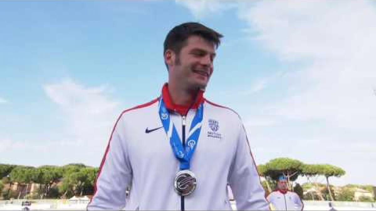 Men's 200 m T42 | Victory Ceremony | 2016 IPC Athletics European Championships Grosseto