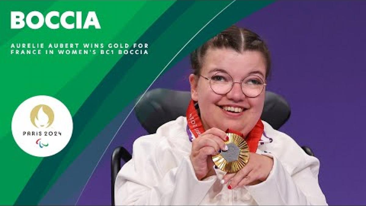 Aurelie Aubert Secures Gold Medal For France In Women's Individual BC1 Boccia 🇫🇷 | Paralympic Games
