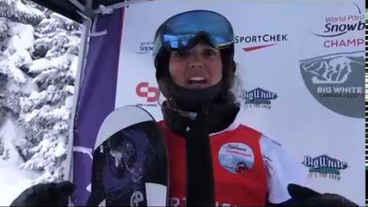 Finals Brenna Huckaby  v Cecile Hernandez-Cervellon | 2017 World Para Snowboard Championships