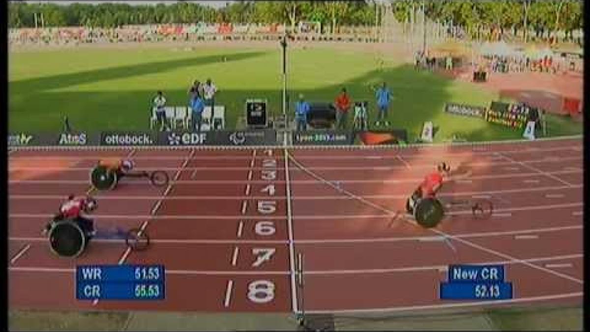 Athletics - Men's 400m T34 semifinal 1 - 2013 IPC Athletics World Championships, Lyon