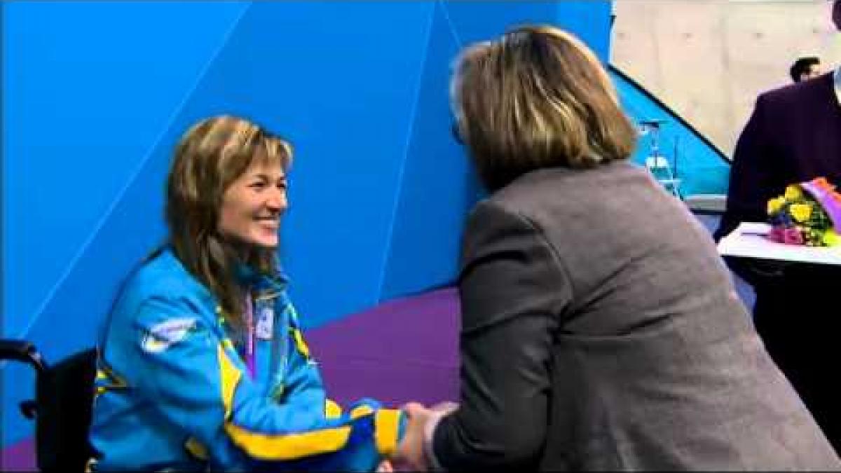 Swimming - Women's 100m Breaststroke - SB4 Victory Ceremony - London 2012 Paralympic Games