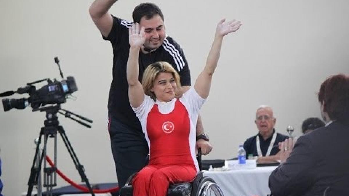WORLD RECORD: Nazmiye Muslu's INCREDIBLE 103kg lift in -41kg category at World Champs