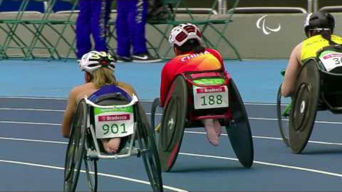 Athletics | Women's 100m  T53 Round 1 heat 2 | Rio 2016 Paralympic Games