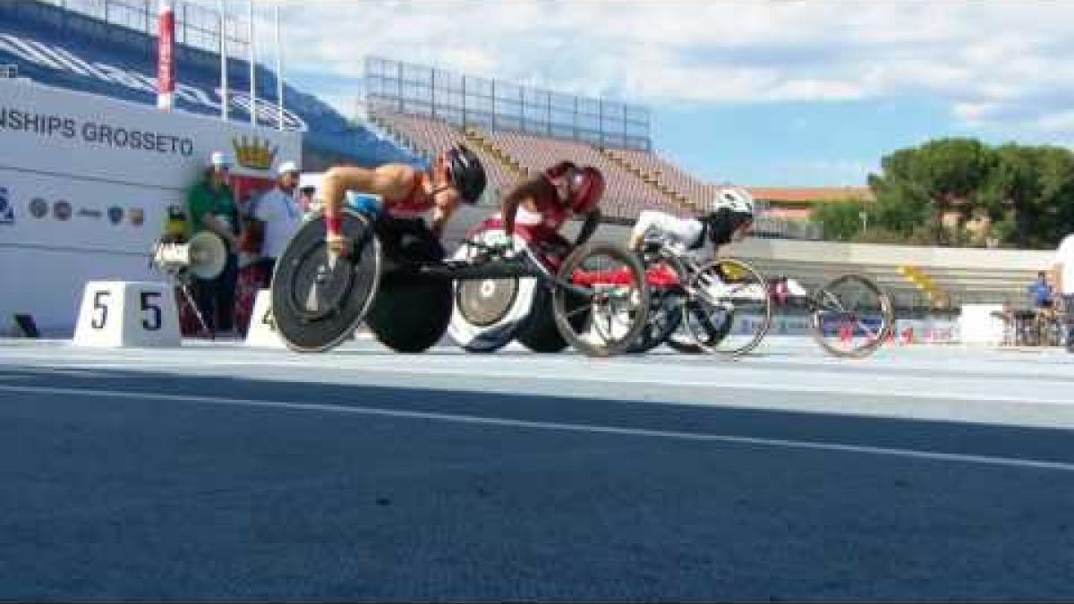 Women's 100 m T54 | final | 2016 IPC Athletics European Championships Grosseto