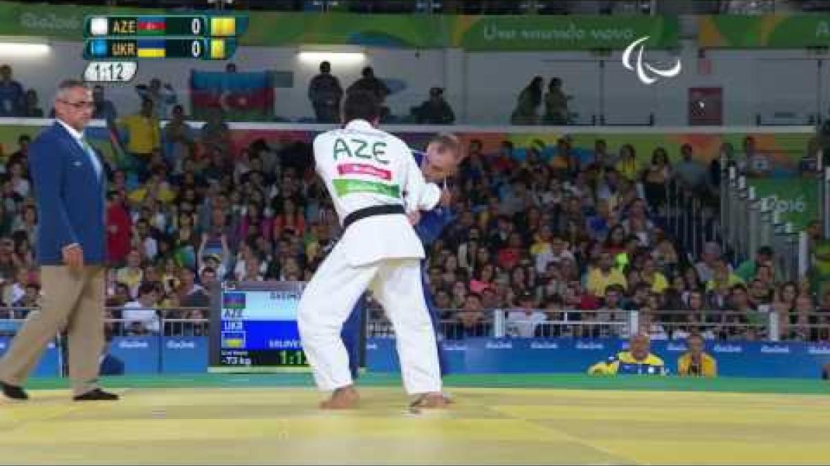 Judo | Azerbaijan vs Ukraine | Men's -73kg Gold Medal Contest | Rio 2016 Paralympic Games
