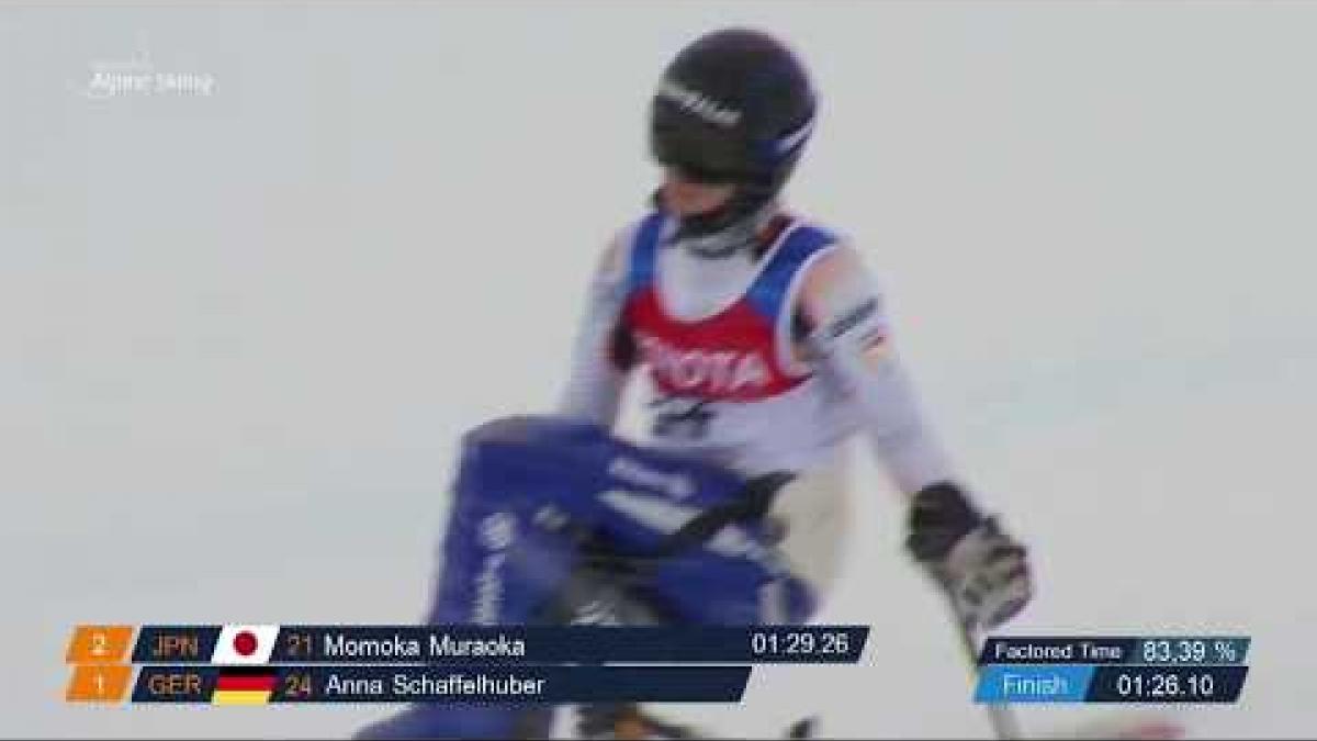 Anna Schaffelhuber wins women's super-G sitting | 2018 World Para Alpine Skiing World Cup