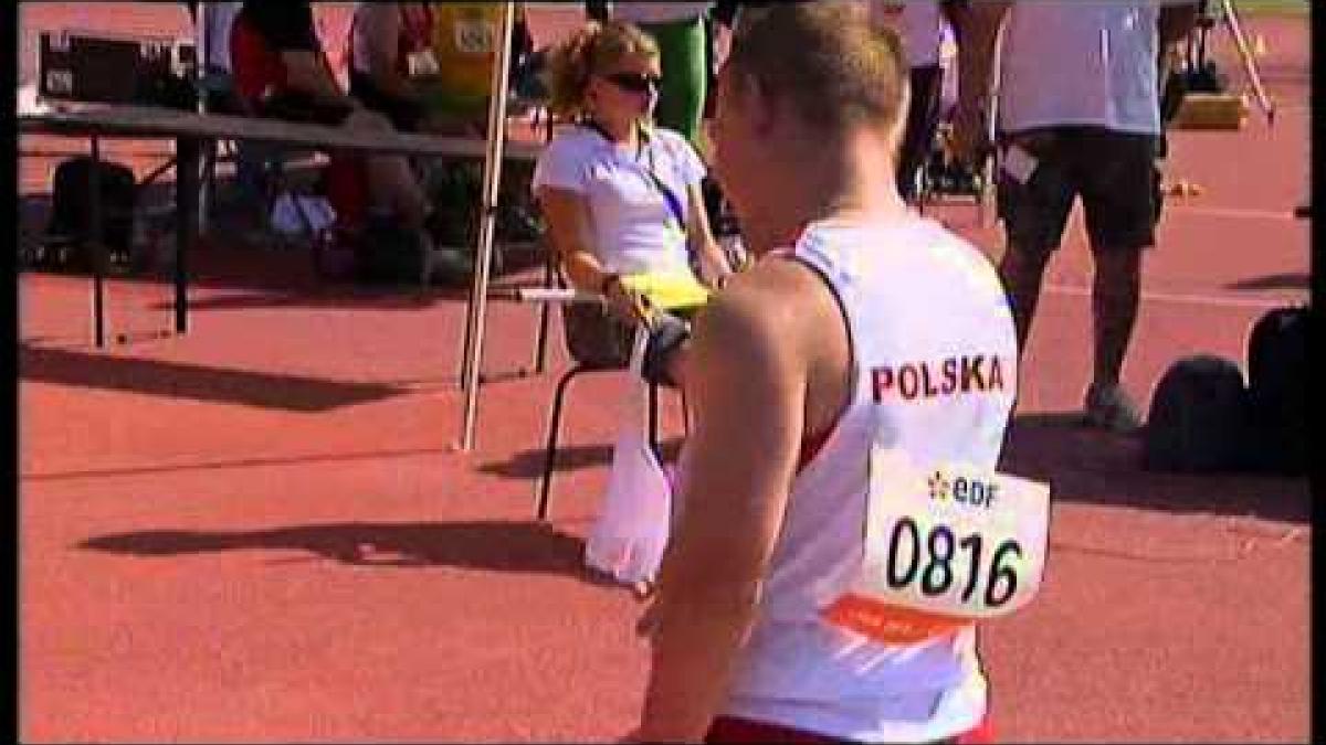 Athletics - Bartosz Tys - men's shot put F41 final - 2013 IPC Athletics World Championships, Lyon