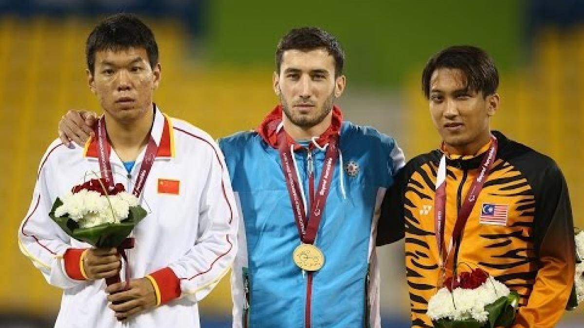 Men's long jump T12 | Victory Ceremony |  2015 IPC Athletics World Championships Doha