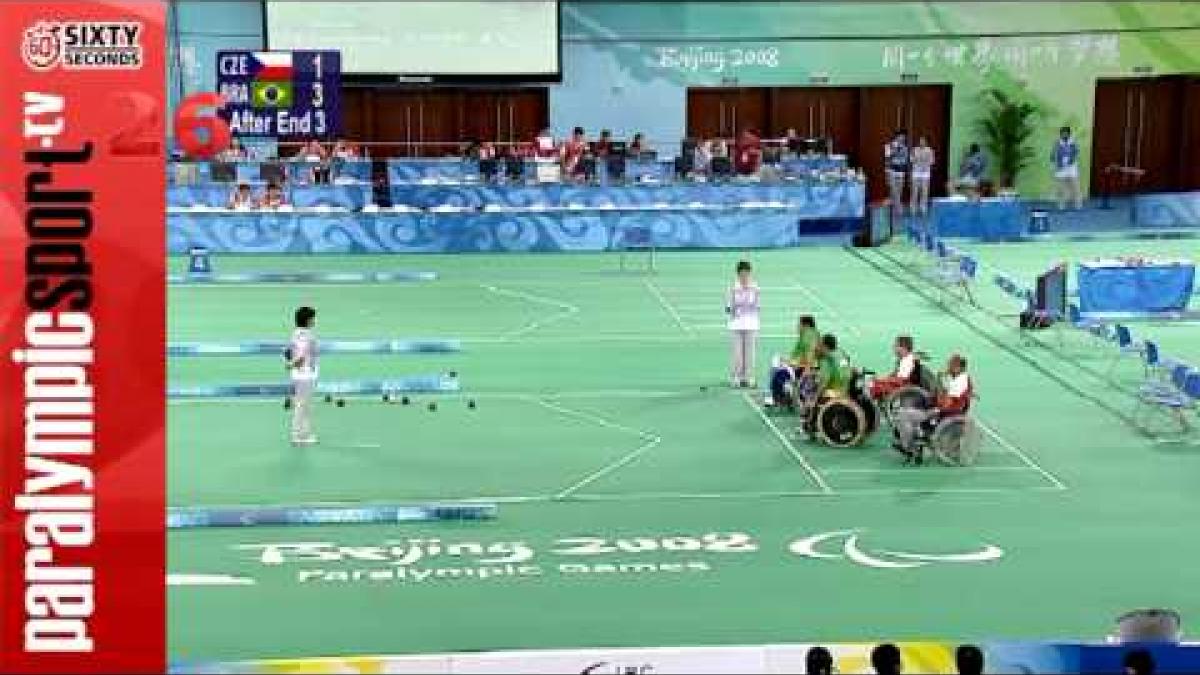 Beijing 2008 Paralympic Games Boccia Pairs Mixed BC 4 Semi Final BRA vs. CZE