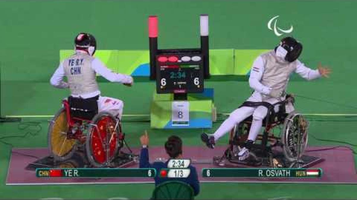 Wheelchair Fencing | OSVATH v YE | Men’s Individual Foil Cat A FInal | Rio 2016 Paralympic Games