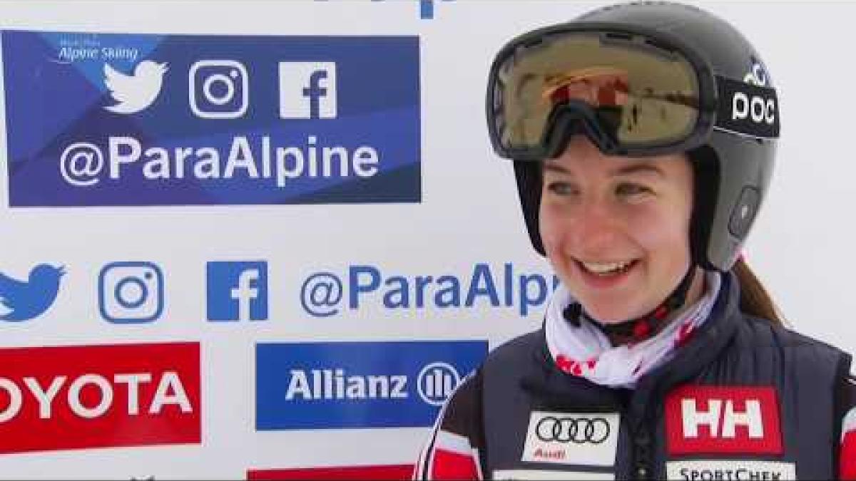 Mollie Jepsen wins women's super-G standing | 2018 World Para Alpine Skiing World Cup